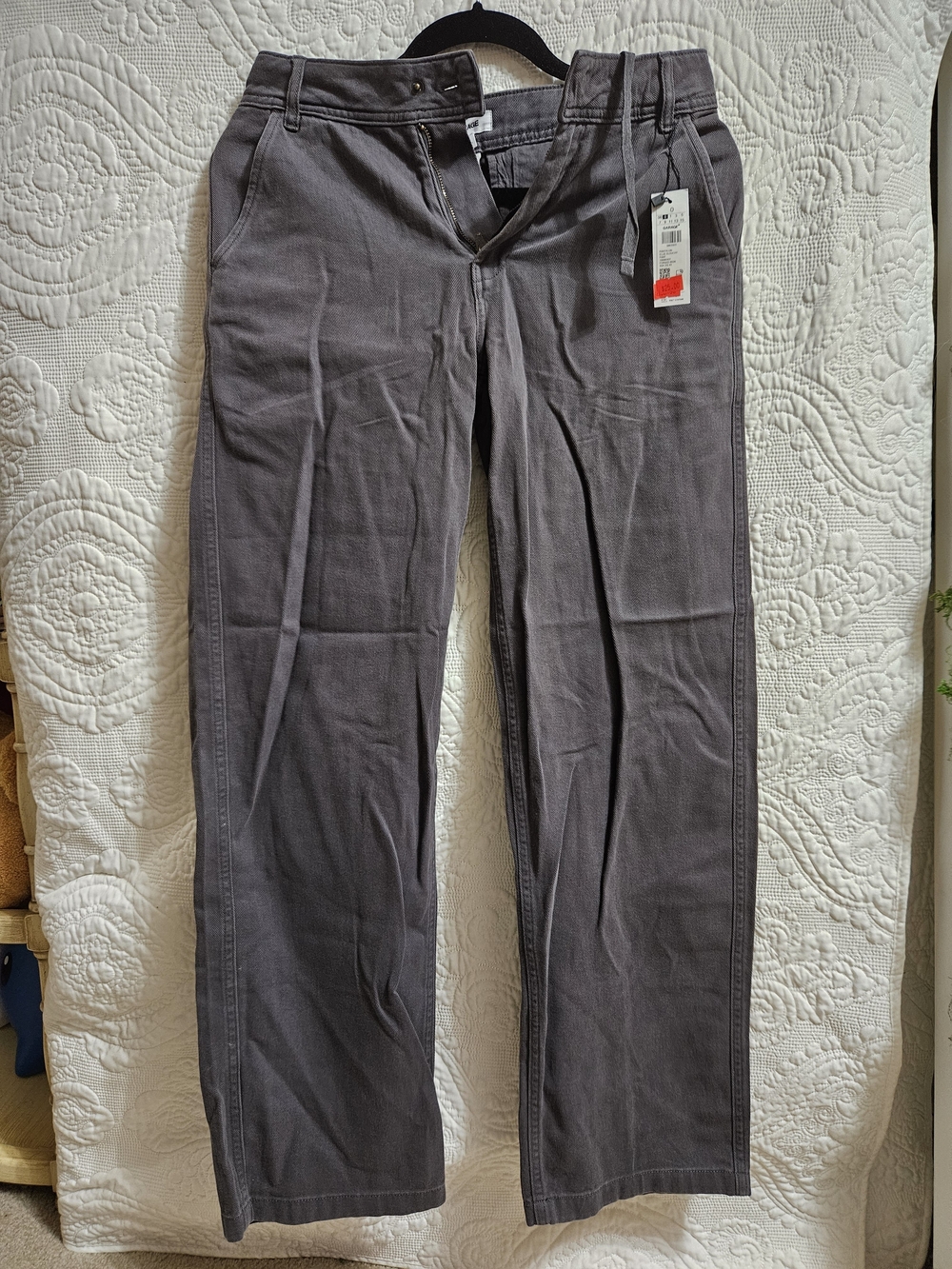 Grey Cargo Style Pants